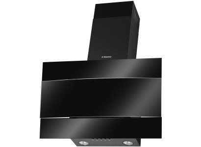 Витяжка Hansa похила, скло+метал, 60см, 280м.куб/год, чорний метал