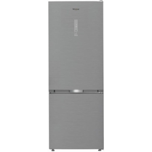 Холодильник Whirlpool з нижн. мороз., 192x70х70.5, холод.відд.-340л, мороз.відд.-150л, 2дв., А++, NF, інв., зона нульова, нерж