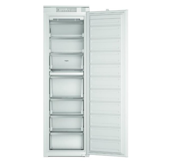 Морозильна камера Whirlpool вбудована, 177x54х54.5, 209л, А++, NF, інв., білий