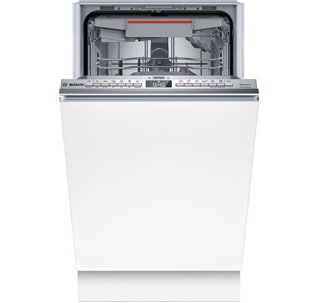 Посудомийна машина Bosch вбудована, 10компл., A+, 45см, дисплей, 3й кошик, білий