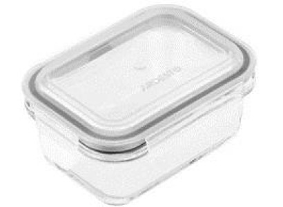 Контейнер для зберігання харчових продуктів Ardesto Gemini 1.06л, боросилікатне скло, пластик, прямокутний, прозорий
