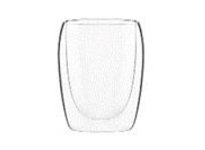 Набір чашок з подвійними стінками Ardesto, 300мл, 2шт, боросилікатне скло, прозорий