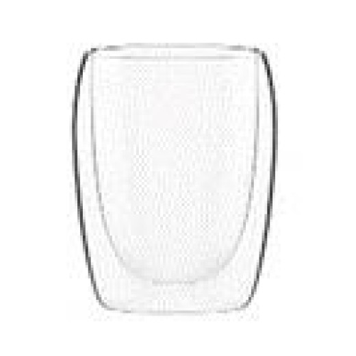 Набір чашок з подвійними стінками Ardesto, 300мл, 2шт, боросилікатне скло, прозорий