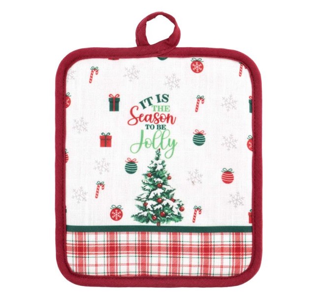 Прихватка Ardesto Christmas Tree 18х20см, 100% поліестер (верх), 100% бавовна (низ), зелений