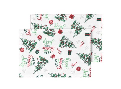 Набір серветок серв. Ardesto Christmas Tree 30х45см, 2шт, 100% поліестер, зелений