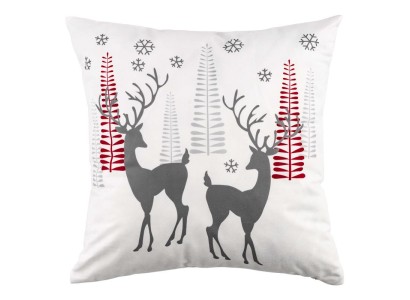 Подушка декор. Ardesto Christmas Deer 45х45см, 100% поліестер, білий