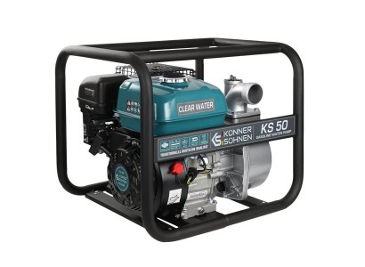 Мотопомпа бензинова Konner&Sohnen KS 50 для чистої води 500л/хв 7.0к.с 24кг