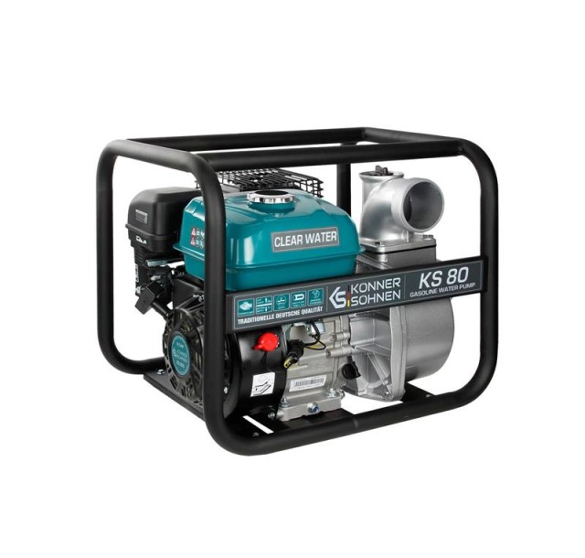 Мотопомпа бензинова Konner&Sohnen KS 80 1000л/хв 7.0к.с 26кг