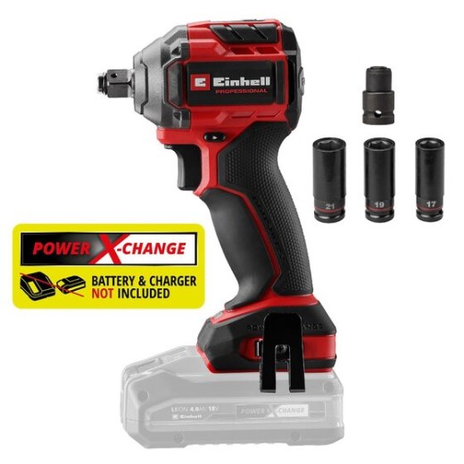 Гайковерт акумуляторний ударний Einhell Professional TP-CW 18/260-C Li BL - Solo 18В безщітковий 260Нм 0-2700об/хв 0.95кг без АКБ та ЗП