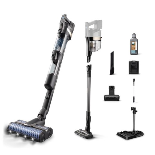 Пилосос Philips безпровідний AquaTrio, вологе прибирання, конт пил -0.42л, автон. робота до 25хв, PowerCyclone Aqua, чорний