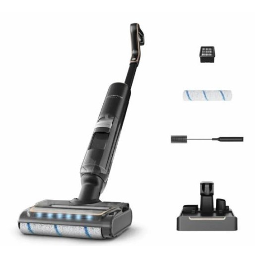 Пилосос Rowenta безпровідний миючий X-Clean 7, 250Вт, конт пил -0.5л, конт для води-0.65л, автон. робота до 50хв, вага-4.2кг, НЕРА, чорний